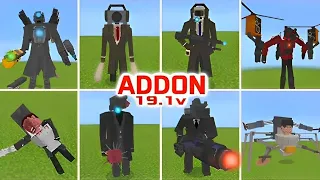 SKIBIDI Toilet v19.1 by TELUR-MAN ADDON/MOD Updated in Minecraft PE [with Tutorial]