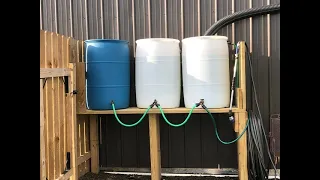 Rain Barrels and Pump Watering System