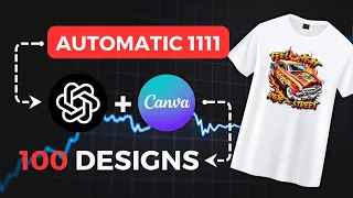 I Made 100 Tshirt Designs for Print on Demand in 30 MINUTES Using Stable Diffusion Automatic 1111