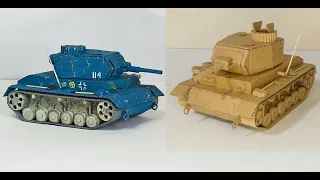 cómo hacer un tanque de cartón (DIY Panzer III Ausf. J) (plantillas descargables)