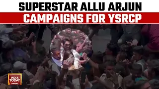 Star Power In Andhra Poll Contest, Allu Arjun Campaigns For YSRCP, Thousands Welcome Him In Nandyal