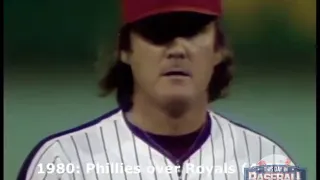 Tug McGraw strikes out Willie Wilson to close out 1980 World Series