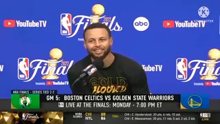 Stephen Curry Interview Postgame 2022 NBA Finals🏆🏀 Celtics ☘ vs Warriors 🌁 Game 5. 🏀 Preview .