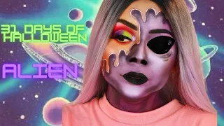 31 DAYS OF HALLOWEEN 2020 | ALIEN MAKEUP LOOK TUTORIAL