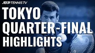 Djokovic Sets Up Goffin Semi-Final; Millman & Opelka Progress | Tokyo 2019 Quarter-Final Highlights