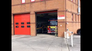 *STATION TONES AND RESPONSE* Springbourne Fire Station turning out