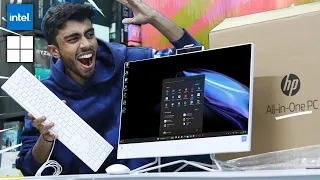 HP ALL IN ONE PC 🔥Unboxing My New Computer! Gaming Test! Worth Buying AIO in 2024! ⚡️