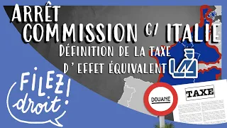 CJCE, 1er juillet 1969, Commission contre Italie, la notion de Taxe d'effet équivalent (TEE)