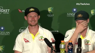 Bancroft gives his hilarious reaction to Jonny Bairstow 'headbutt' - The Ashes on BT Sport