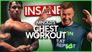 Unveiling Arnold's Insane Chest Workout Routine (complete program)