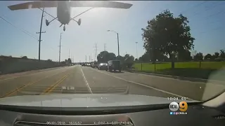 Dash Cam Video Catches Lucky Small Plane Emergency Landing On Busy Huntington Beach Street