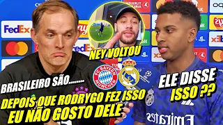 P0LÊMICA! TECNICO DO BAYERN TEM TRETA COM RODRYGO E VINI ANTES DO JOGO | NEY VOLTA E MAIS