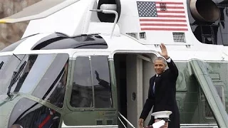 The Obamas Depart Washington