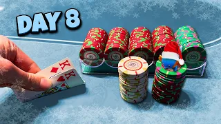 WE FLOP 2 SETS IN UNDERGROUND DALLAS POKER GAME!! | Wolfmas Day #8