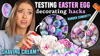 Testing EASTER EGG DECORATING HACKS... which ones actually work??