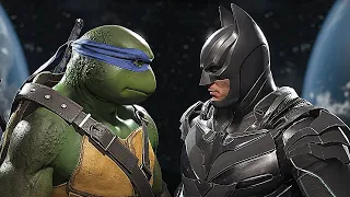 Injustice 2 TMNT Leonardo vs Batman Gameplay