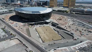 Allegiant Stadium Drone Video April 24, 2020