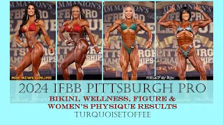 2024 IFBB Pittsburgh Pro Bikini, Wellness, Figure and Women's Physique Results