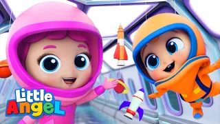 Baby John Goes to Space | Tall vs Short Rocket Ship Song | Kids Cartoons and Nursery Rhymes