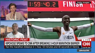 CNN interviews Kipchoge