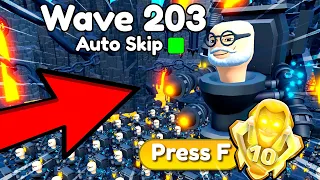 😱OMG!!🔥200 WAVE GLITCH WITH SCIENTIST MECH! I GOT TOILET GOD RANK! Toilet Tower Defense