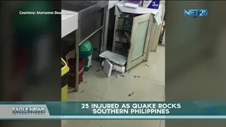 25 injured as quake rocks Southern Philippines