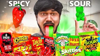Spicy Vs Sour Food Eating Challenge