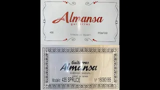 Обзор Гитар Almansa 435 кедр массив и Almansa 435 ель массив