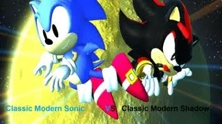 Sonic Generations Mod- Classic Modern Sonic VS Classic Modern Shadow