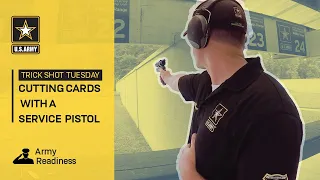 Trick Shot Tuesday: Cutting Cards With a Service Pistol
