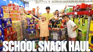 BACK TO SCHOOL LUNCH HAUL | KIDS IN CHARGE OF AFTER SCHOOL SNACKS GROCERY SHOPPING HAUL