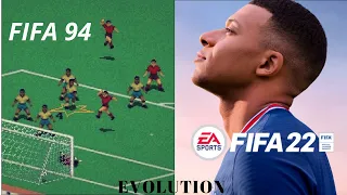 Evolution of FIFA Games 1993-2021 | FIFA 94 - FIFA 22 | Scoring a Goal in Every FIFA Game