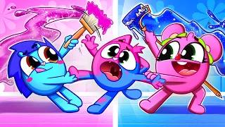 Pink vs Blue room Challenge 🩷💙| Supercut of Songs for Kids by Toonaland