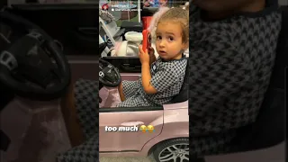 Jesse Lingard Daughter Hope - On the Phone while Driving 🤣 - Lingard Instagram Story - 27.09.21