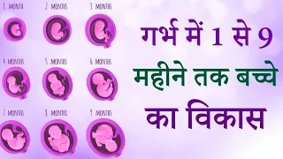 गर्भ में बच्चा कैसे बनता है || 1 to 9 month of baby growth during Pregnancy