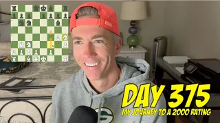 Day 375: Playing chess every day until I reach a 2000 rating