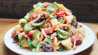 I eat this cucumber salad for dinner every day and burn belly fat quickly!healthy recipes