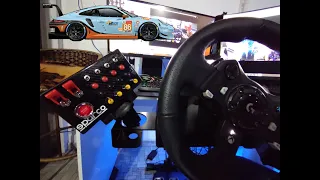 Button box M7 Help com 32 funções + AAC Porsche 911 Suzuka corrida a noite + Logitech g920