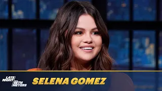 Selena Gomez Teaches Seth How to Correctly Apply Mascara