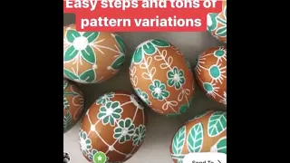 What’s inside the egg painting online course?