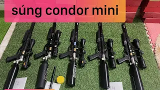 Súng condor talon mini - súng hơi bắn 60m giá chỉ 3t500k - nòng 8 khương vuông- pcp lạng sơn