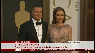 Brad Pitt - Angelina Jolie divorce (USA) - BBC News - 1st December 2018