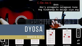 Dyosa - Skusta Clee Easy Guitar Chords/Tutorial/Cover