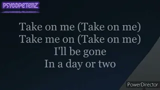 a-ha  - take on me (lyrics) cover