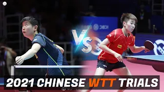 Sun Yingsha vs Zhang Rui | 2021 Chinese WTT Trials and Olympic Simulation (R16)