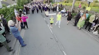 Brighouse & Rastrick Brass Band March up to Lydgate - Whit Friday Brass Band 2023