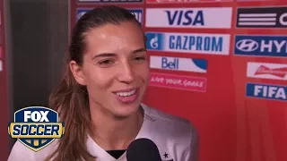 Tobin Heath describes locker room celebration after World Cup win