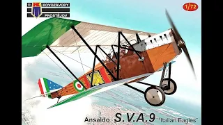 Ansaldo S.V.A.9 von Kovozávody Prostějov im Maßstab 1:72