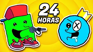 24 HORAS EN VIDEOJUEGOS 🕹️ | Cuadradito y Circulito Vlogs