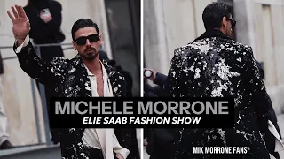 Michele Morrone attends Elie Saab fashion show | Paris Fashion Week